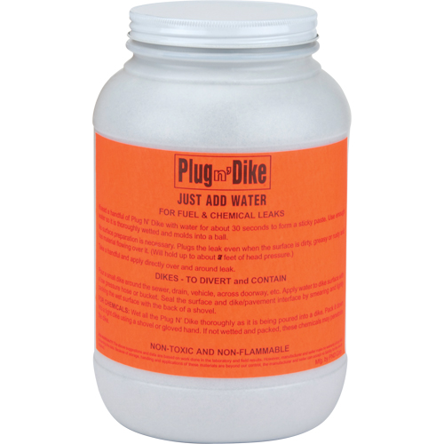Produit d'&eacute;tanchi&eacute;t&eacute; Plug N'Dike, Granules, 1 gal. Les Fournitures Industrielles Méga