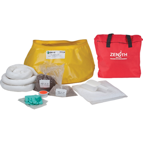 Trousse de lutte contre les d&eacute;versements de premi&egrave;re qualit&eacute; pour l'ouest du canada, Huile seulement, Sac, Absorbance de 17 gal. US Les Fournitures Industrielles Méga