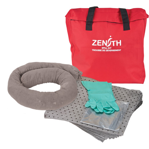 Trousse &eacute;conomique de lutte contre les d&eacute;versements, Universel, Sac, Absorbance de 5 gal. US Les Fournitures Industrielles Méga