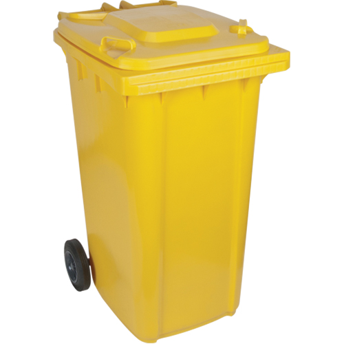Contenant jaune mobile, Polyur&eacute;thane, 63 gallons/63 gal. US Les Fournitures Industrielles Méga