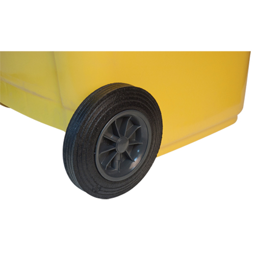 Contenant jaune mobile, Polyur&eacute;thane, 63 gallons/63 gal. US Les Fournitures Industrielles Méga
