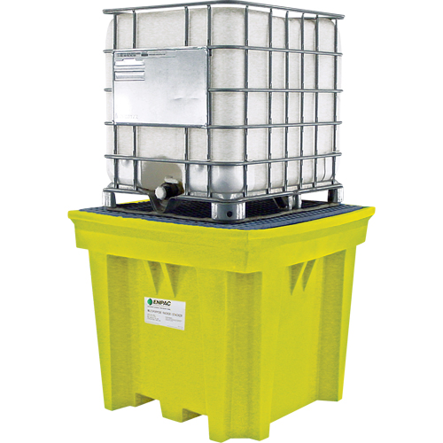 GRV Space-Saver sans drain, Capacit&eacute; de d&eacute;versement 275 gal. US, 57" x 57" x 48" Les Fournitures Industrielles Méga