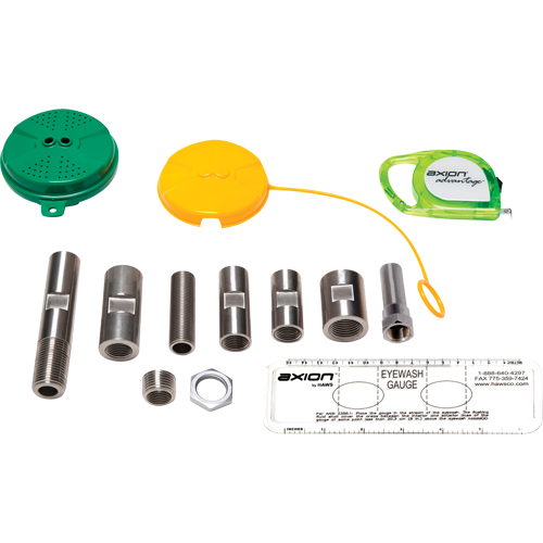 Trousse de mise &agrave; niveau pour douche oculaire/faciale Axion Advantage avec t&ecirc;te de douche oculaire/faciale en plastique ABS vert Les Fournitures Industrielles Méga