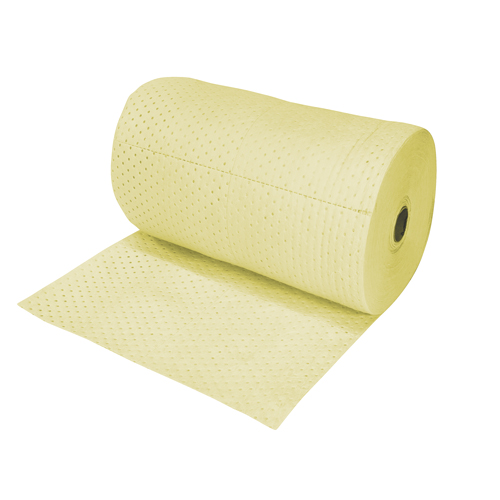 Rouleaux absorbants en fibres fines de calibre industriel, Poids moyen, 150' lo x 30" la, Absorption 50 gal. Les Fournitures Industrielles Méga
