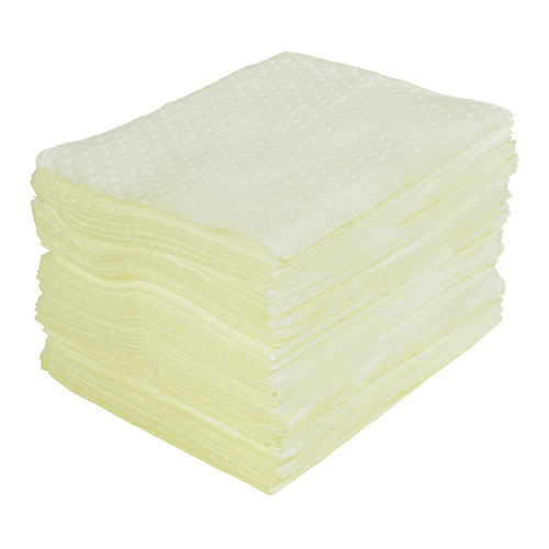 Feuilles absorbantes lamin&eacute;es (SMS) de premi&egrave;re qualit&eacute;, Mati&egrave;res dangereuses, 15" x 17", 30 gal. d'absorption Les Fournitures Industrielles Méga
