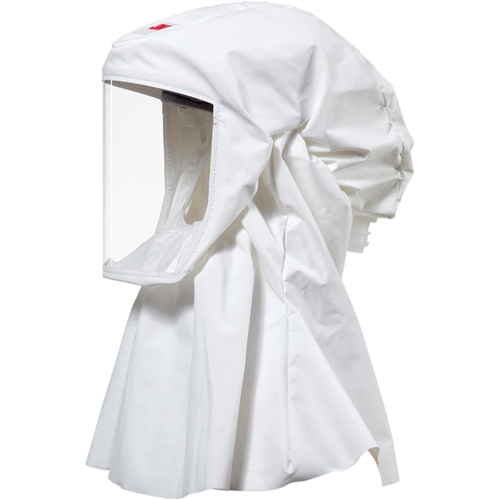 Cagoule Versaflo de haute durabilit&eacute; avec coiffe int&eacute;gr&eacute;e, Grand/Moyen, Coiffe souple, Bavette Simple Les Fournitures Industrielles Méga