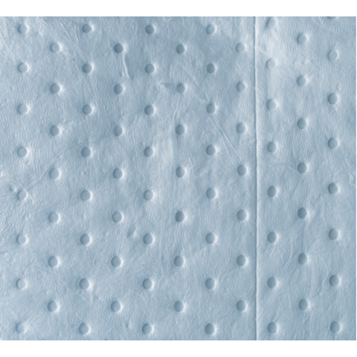 Feuilles absorbantes bleues li&eacute;es de premi&egrave;re qualit&eacute;, Huile seulement, 15" x 18", 30 gal. d'absorption Les Fournitures Industrielles Méga