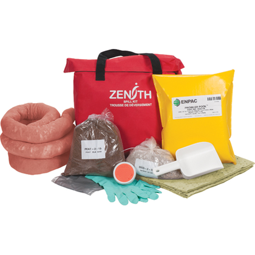 Trousse de lutte contre les d&eacute;versements de premi&egrave;re qualit&eacute; pour l'ouest du canada, Mati&egrave;res dangereuses, Sac, Absorbance de 17 gal. US Les Fournitures Industrielles Méga