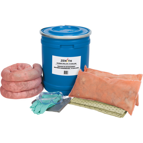 Truck Spill Kit, Hazmat, Drum, 10 US gal. Absorbancy Les Fournitures Industrielles Méga