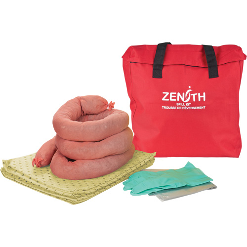 Trousse &eacute;conomique de lutte contre les d&eacute;versements, Mati&egrave;res dangereuses, Sac, Absorbance de 5 gal. US Les Fournitures Industrielles Méga