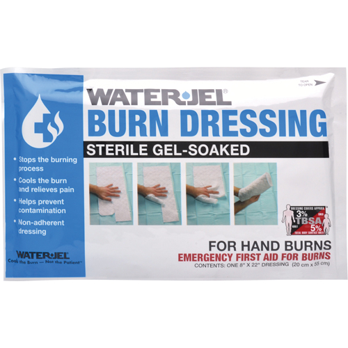 Water Jel&reg; Burn Dressings, 8" x 22", Class 2 Les Fournitures Industrielles Méga