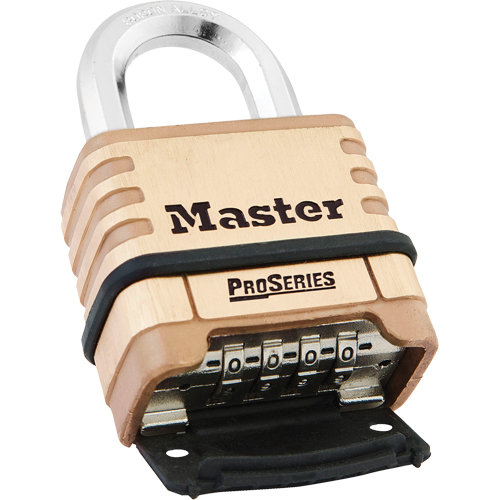 Cadenas &agrave; combinaison ProSeries, Argent, Rev&ecirc;tement en laiton, Largeur de 2-1/4" Les Fournitures Industrielles Méga
