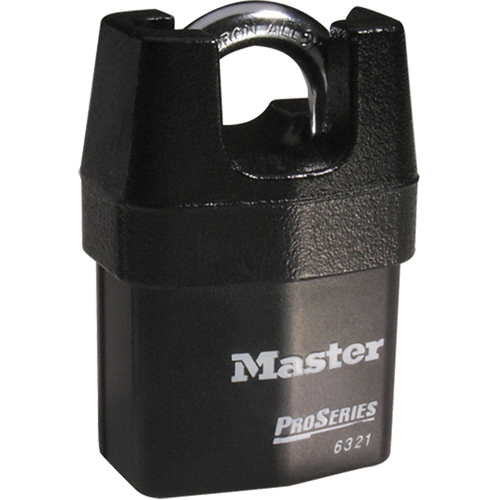 Cadenas prot&eacute;g&eacute; ProSeries, Noir, Cl&eacute;s diff&eacute;rentes, Acier lamin&eacute;, Largeur de 2-3/8" Les Fournitures Industrielles Méga