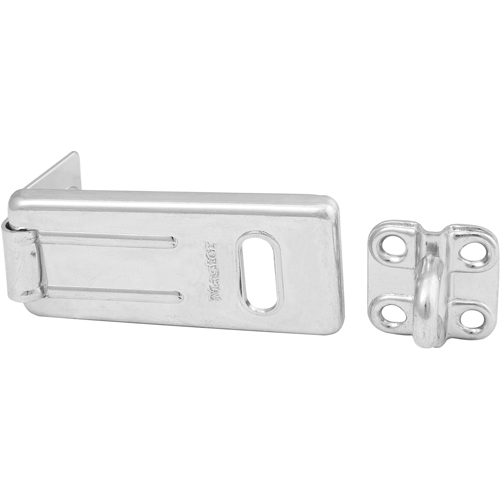 General Security Hardened Steel Hasp, Silver Les Fournitures Industrielles Méga