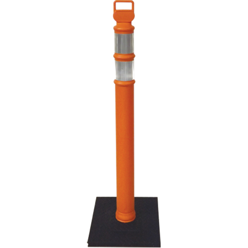 Poteaux d&eacute;lin&eacute;ateurs Ez-Grab, 42" h, Orange Les Fournitures Industrielles Méga