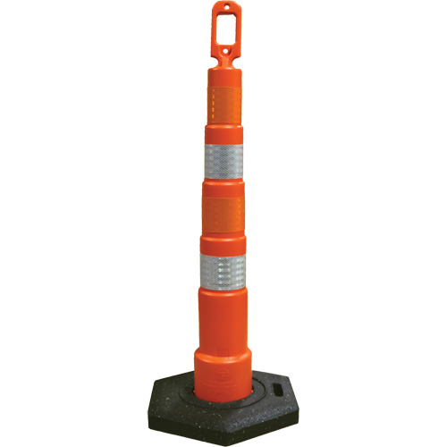 D&eacute;lin&eacute;ateurs de d&eacute;viation Grip N Go, Hauteur 49", Orange Les Fournitures Industrielles Méga