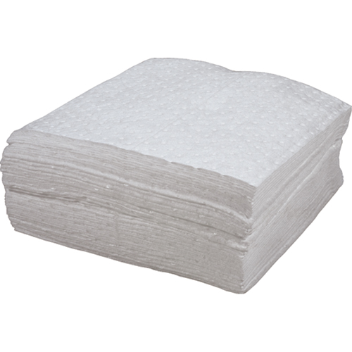 Feuilles absorbantes li&eacute;es de premi&egrave;re qualit&eacute;, Huile seulement, 15" x 18", 30 gal. d'absorption Les Fournitures Industrielles Méga