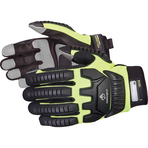 Gants de m&eacute;canicien r&eacute;sistants aux chocs Clutch Gear, Paume PVC, Taille Petit Les Fournitures Industrielles Méga
