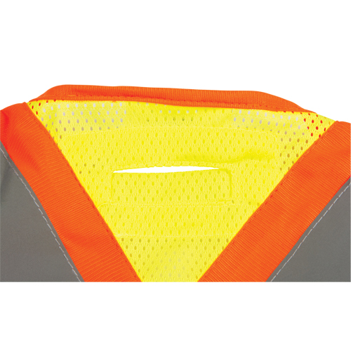 Veste d'arpenteur haute visibilit&eacute;, conforme &agrave; la CSA, Jaune lime haute visibilit&eacute;, Moyen, Polyester Les Fournitures Industrielles Méga