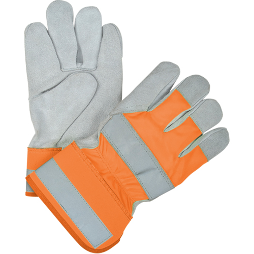 Premium Quality High Visibility Fitters Gloves, Large, Split Cowhide Palm, Thinsulate Inner Lining Les Fournitures Industrielles Méga