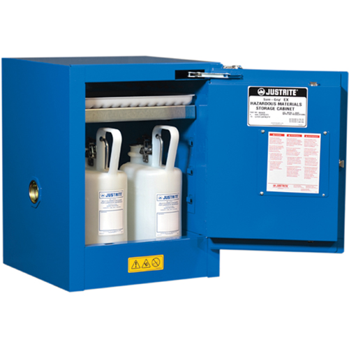 Armoires de comptoir doubl&eacute;es pour rangement de mati&egrave;res dangereuses Chem-Cor, 4 gal., 17" x 22" x 17" Les Fournitures Industrielles Méga