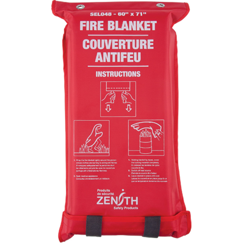 Fire Blanket, Fibreglass, 60"W x 71"L Les Fournitures Industrielles Méga