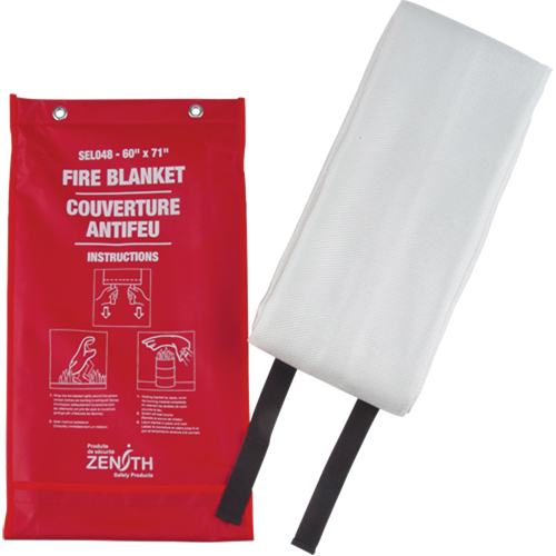 Fire Blanket, Fibreglass, 60"W x 71"L Les Fournitures Industrielles Méga