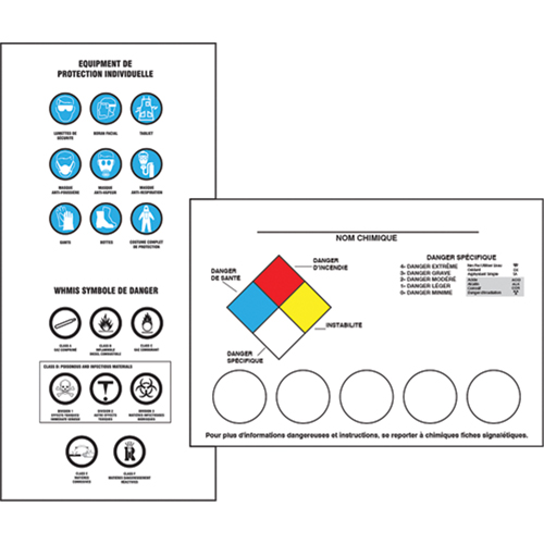Right-To-Know Labeling Kits Les Fournitures Industrielles Méga