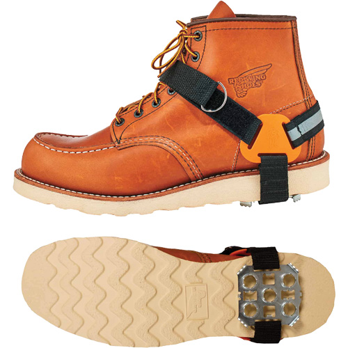 Crampons &agrave; glace de talon TREX 6315, Acier, Traction Plaque, Grand/Moyen Les Fournitures Industrielles Méga