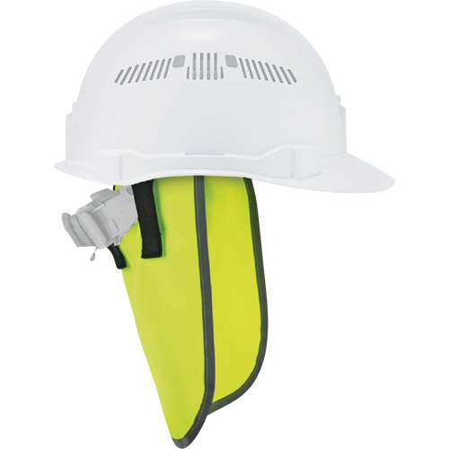 Pare-soleil de cou pour casque de protection GloWear 8006, Vert lime haute visibilit&eacute; Les Fournitures Industrielles Méga