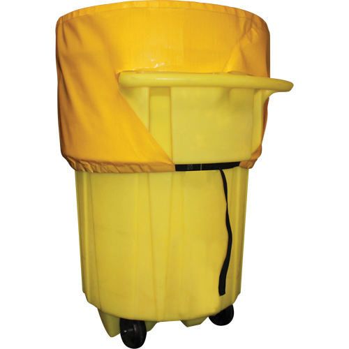 Couvercle en poly pour les surconteneurs avec roues de 50 gallons Les Fournitures Industrielles Méga