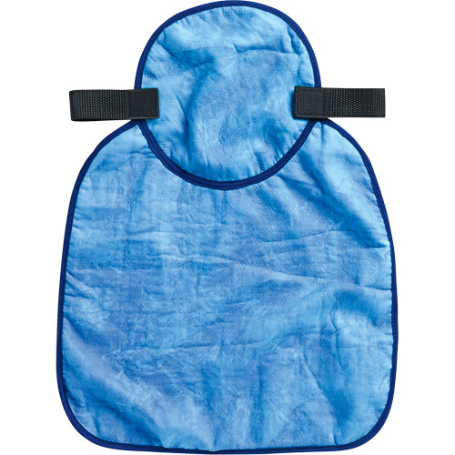 Tampon et voile pour le cou refroidissants pour casque de s&eacute;curit&eacute; Chill-Its 6717CT, Bleu Les Fournitures Industrielles Méga