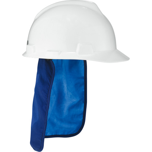 Tampon et voile pour le cou refroidissants pour casque de s&eacute;curit&eacute; Chill-Its 6717CT, Bleu Les Fournitures Industrielles Méga