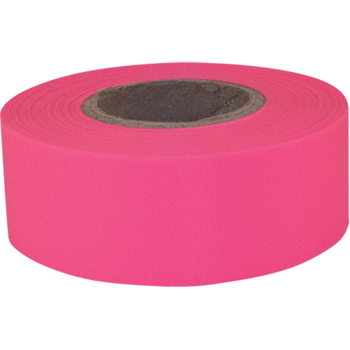 Ruban de signalisation Sub-Zero, 1,2" la x 150' lo, Rose fluorescent Les Fournitures Industrielles Méga