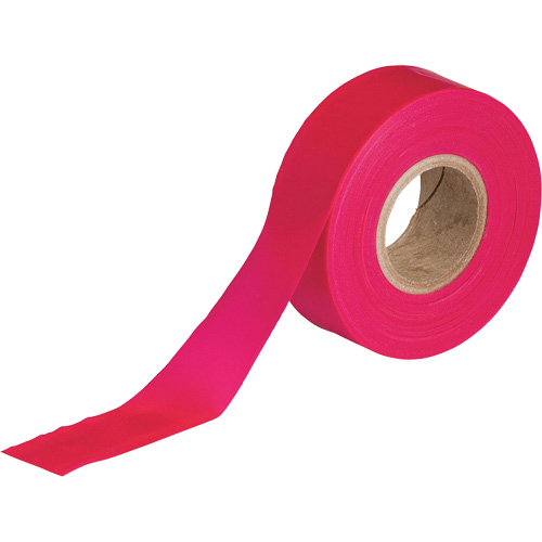 Ruban pour signalisation, 1,188" la x 150' lo, Rouge fluorescent Les Fournitures Industrielles Méga