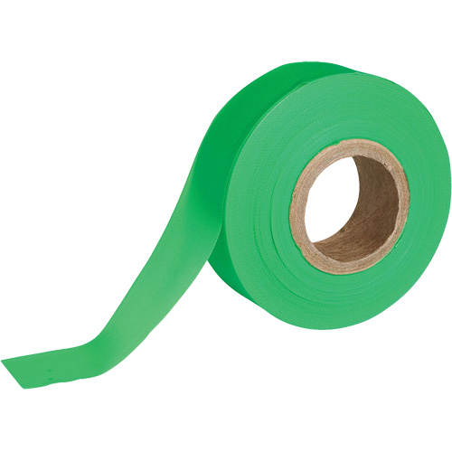 Ruban pour signalisation, 1,188" la x 150' lo, Vert fluorescent Les Fournitures Industrielles Méga