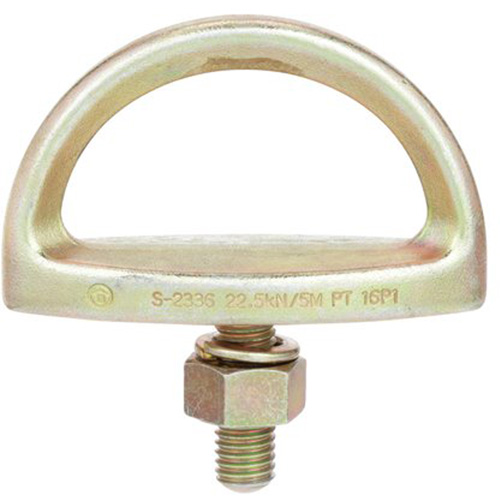 Anchorage Connector, D-Ring, Permanent Use Les Fournitures Industrielles Méga