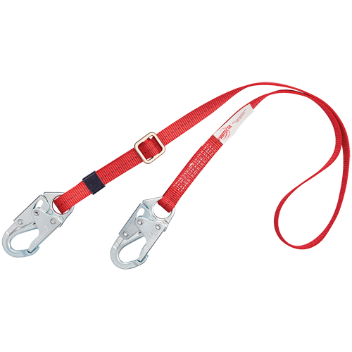 Longe de positionnement ajustable PRO, 1 branches, 6', Classe CSA B, Polyester Les Fournitures Industrielles Méga