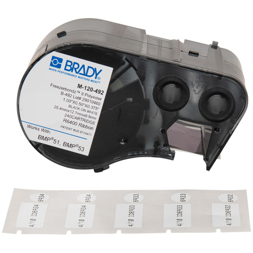 Low Temperature Label Maker Cartridge, Black Les Fournitures Industrielles Méga