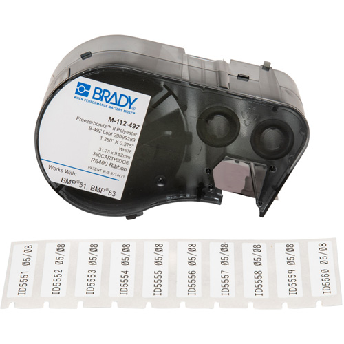 Low Temperature Label Maker Cartridge, Black Les Fournitures Industrielles Méga