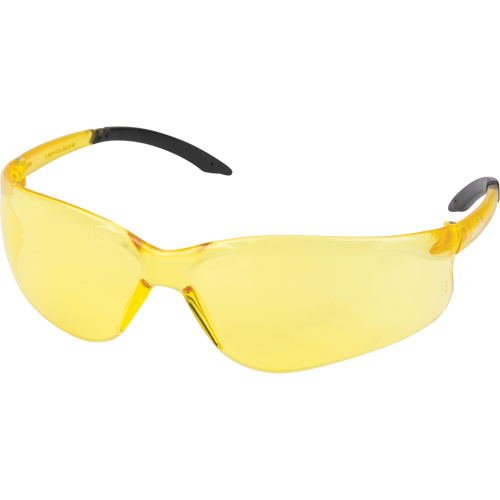 Z2400 Series Safety Glasses, Amber Lens, Anti-Scratch, ANSI Z87+/Meets/Exceeds CSA Z94.3 Les Fournitures Industrielles Méga