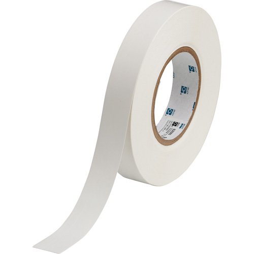 Cartouche d'&eacute;tiquettes, &eacute;toffe, Blanc, Largeur de 0,24" Les Fournitures Industrielles Méga