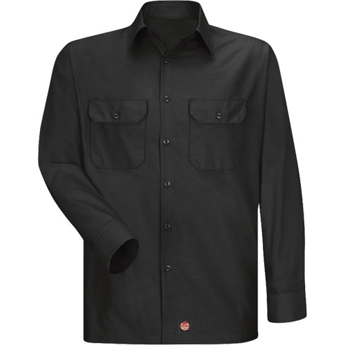 Chemise &agrave; manches longues en tissu ind&eacute;chirable, Hommes, 3T-Grand, Noir Les Fournitures Industrielles Méga