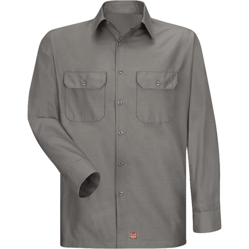 Chemise &agrave; manches longues en tissu ind&eacute;chirable, Hommes, 3T-Grand, Gris Les Fournitures Industrielles Méga