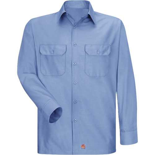 Chemise &agrave; manches longues en tissu ind&eacute;chirable, Hommes, 3T-Grand, Bleu Les Fournitures Industrielles Méga