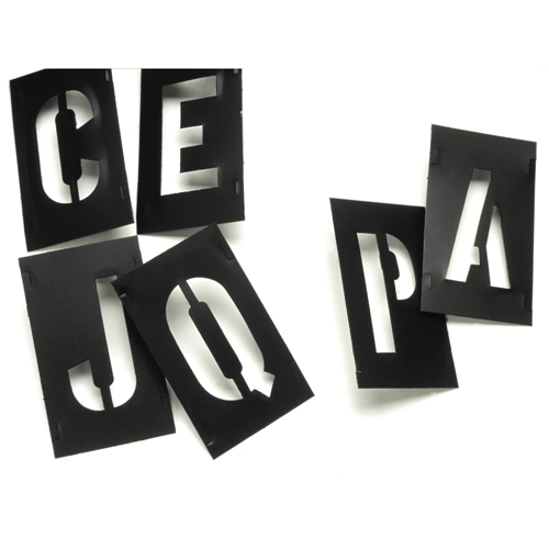 Plastic Interlocking Stencils, Pictogram, 1" Les Fournitures Industrielles Méga