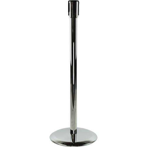 Poteaux recepteurs Slimline TensaBarrier, Hauteur de 38", Chrome poli Les Fournitures Industrielles Méga