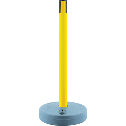 Tensabarrier ext&eacute;rieur - poteaux r&eacute;cepteurs, Hauteur de 37", Jaune Les Fournitures Industrielles Méga