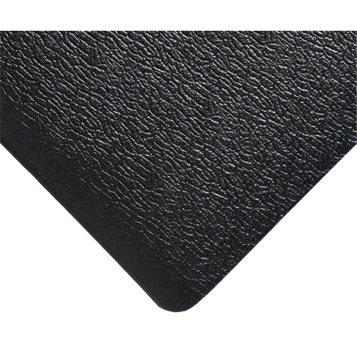 Deluxe Soft Step No. 444 Mats, Pebbled, 3' x 5' x 5/8", Black, PVC Sponge Les Fournitures Industrielles Méga