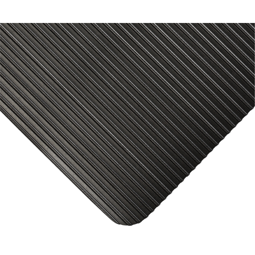 Tapis KleenSweep No 391, Couloir, 3' x 105' x 1/8", Noir Les Fournitures Industrielles Méga